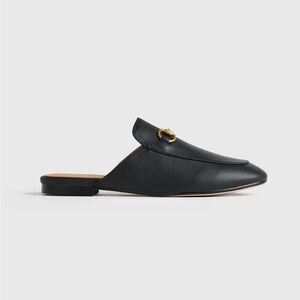 Quince Italian Leather Horsebit Mule